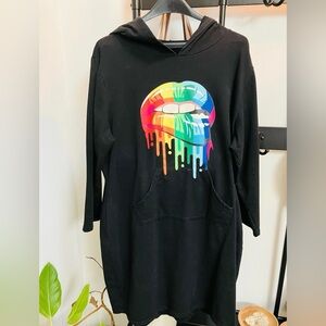 ☀️ 4 For $25 item! ☀️ 
Vibrant Rainbow Lips Hoodie 🌈 👄